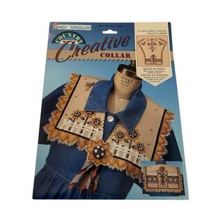 RARE Vintage Daisy Kingdom Country Creative Collar Kit 1996 Garden chicken